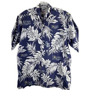 Tampa Bay Devil Rays Reyn Spooner Cooperstown Aloha Hawaiian Shirt Medium